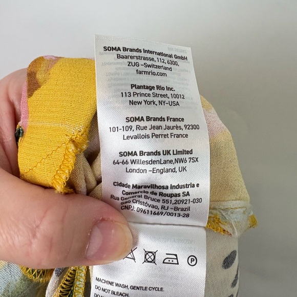 NWT Farm Rio Biriba Yellow Sleeveless Halter Peplum Midi Dress - Picture 10 of 11